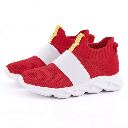 Sonic Shoes For Boys Kids Sonic Zapatillas Sonic Red Sonic Shoes For Kids Boys Girls Cartoon Anime Sonic Games Shoes