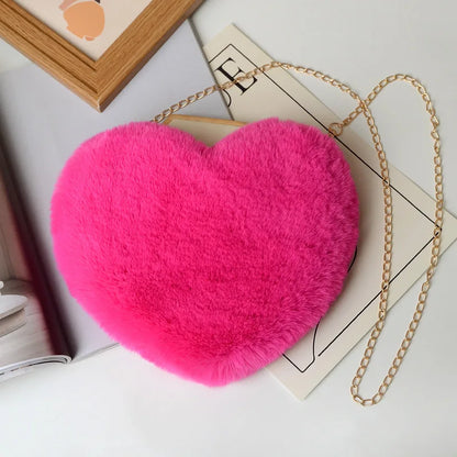 Women's Heart Shaped Handbags Cute Kawaii Faux