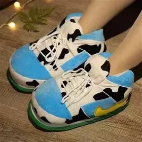 Unisex One Size Fits Most Eu 36-43 Winter Indoor Cotton Shoes Woman Warmth Home Slippers Women/Men Snug Sneakers Ladies Slipper