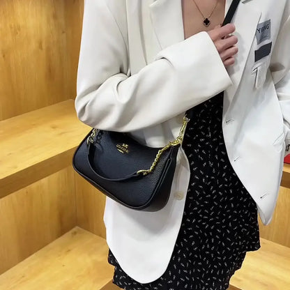 New Fashion Luxury Design Leather Hobo Shoulder Bag Women Small Clutch Handbag Purse Female Underarm Bag Travel Totes for Women