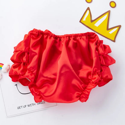 Ruffle Diaper Cover Infant Panties For Toddler Baby Bowknot Ruffle Shorts Infant Girls And Boys Underwear Diaper Pants With Bow