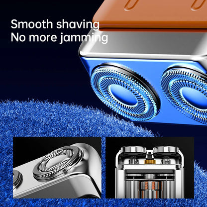 Xiaomi Electric Smart Shaver Household Car Shaver Digital Display Mini Dual Blade Rechargeable Shaver Powerful Men's Gift Shaver