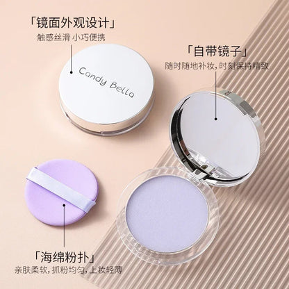 Candy Bella Violet Setting Powder Skin-friendly Skin Natural Face Long Lasting Oil-controlling Contouring Powder Cosmetics