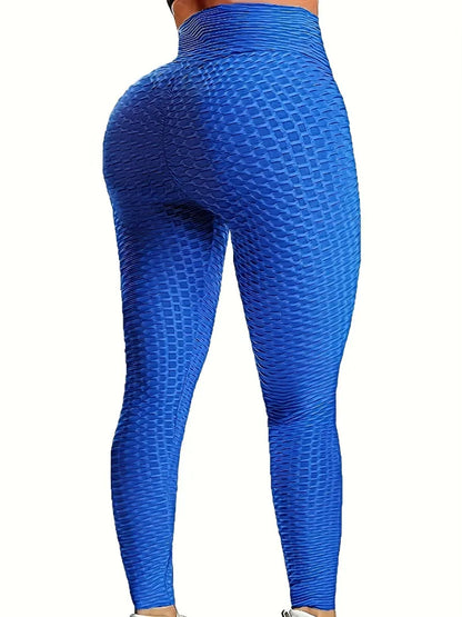 Plus Size 1XL-5XL Women's Leggings High Waist Yoga Pants Tummy Control Lift Leggings Solid Color Butt Lifting Leggings