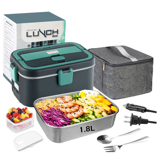 Portable Lunch Box Electric Heat Food Warmer Lunch Box Heating 60w 220v Lunch Box for Adults Work Men Kisd School Rechargeble