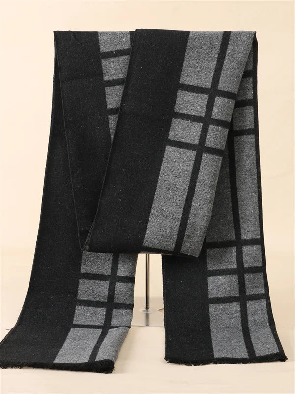 Fashion 180*30cm Scarves Man Autumn Winter Thick Warm Cashmere Business Long Wraps Boy Classic Shawl Free Shipping muffler