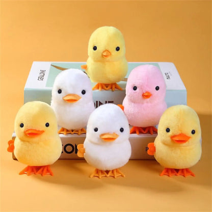 1pc Jumping Chicken Duck Toy, Simulation Plush Jumping Duck