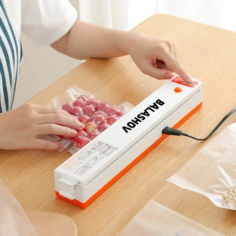 Vacuum Food Sealer Vacuum Sealer Food With 10 PCS Plastic Bags Sealer Vacuum Packaging Mini Food Preservation Machine Kitchen