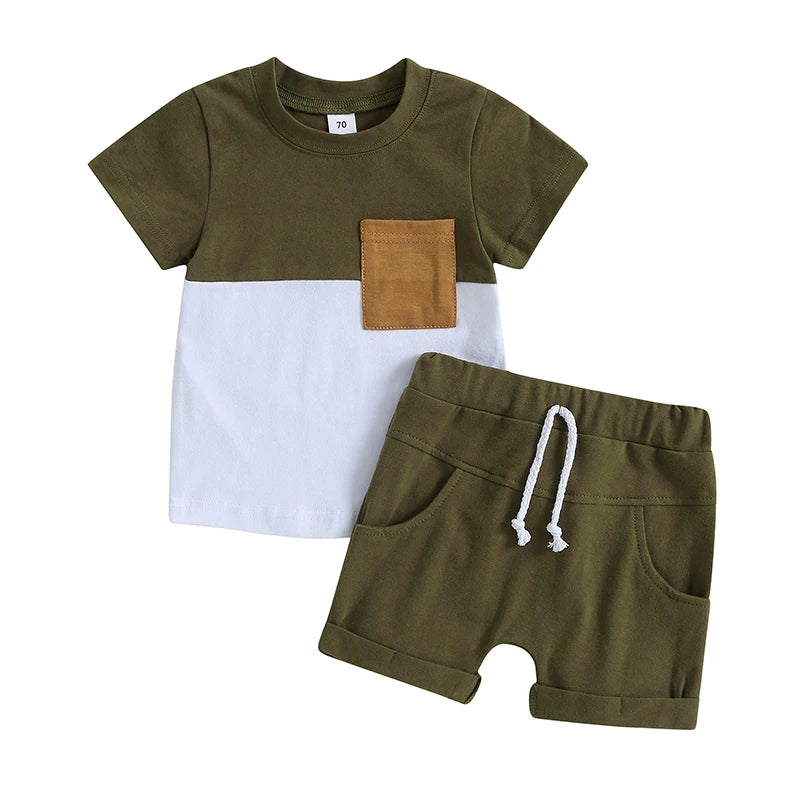 New Summer Baby Clothes Children Boys T-shirt Shorts 2Pcs/Sets Infant Outfits Toddler Casual Sports Costume Kids Tracksuits