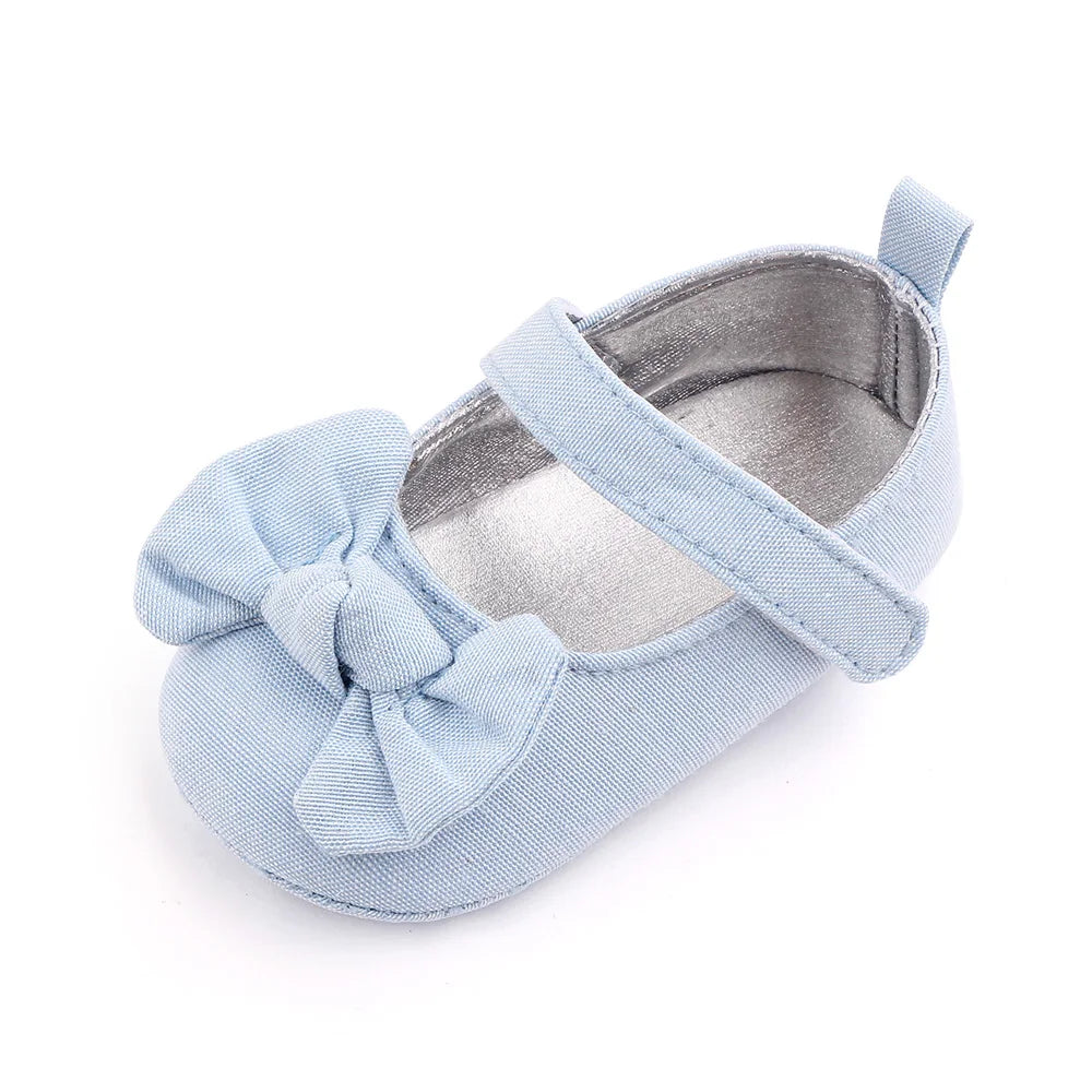 Baby Girl Princess Shoes Soft PU Classical Bowknot Beautiful and Cute for Newborn Girl Spring and Summer Prewalking 2023 Fashion