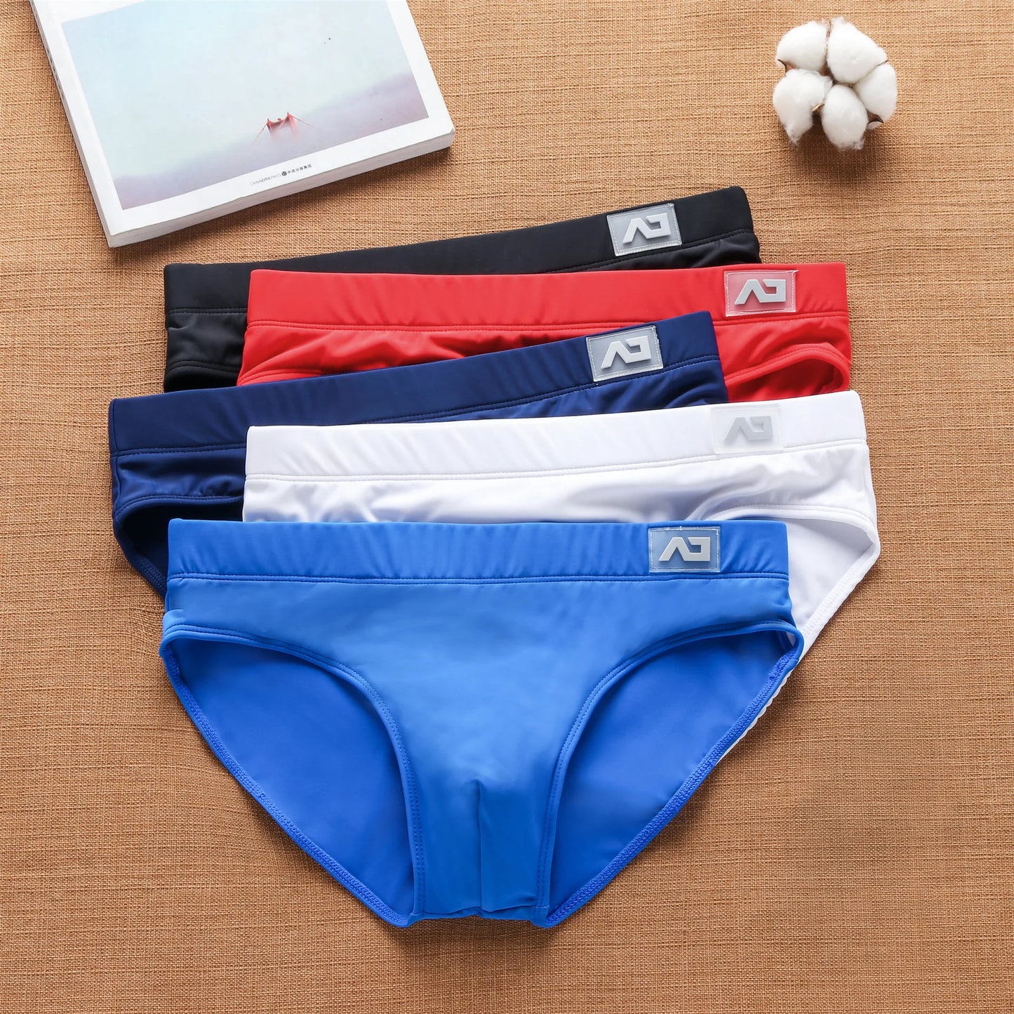 Addicted Brand Men's Swimming Trunks Underwear Sexy Comfortable Fashion Briefs Tight Stretch Simple Beach Pants Underpants Male