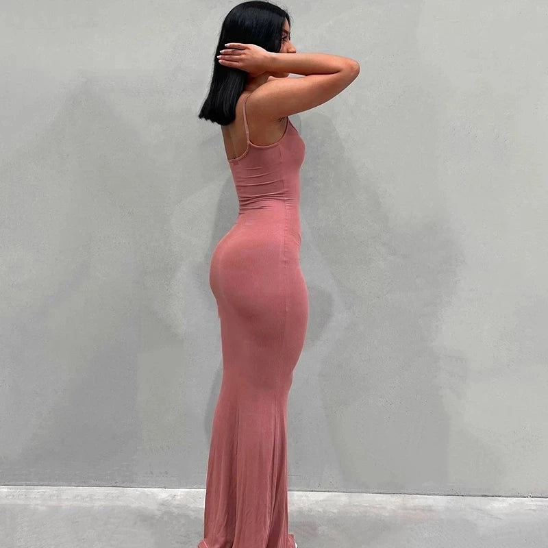 Slip Sleeveless Backless Maxi Dress Women 2025