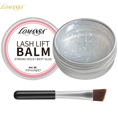 Lomansa Solid Glue 10g Lash Lift Glue Eyelash Glue Balm Fruit Flavor 2 in 1 Lifting Curling Adhesive For Lash Perm Makeup Tool