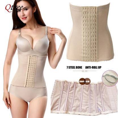 Qtree Dress Slimming Waist Trainer Belt Shapewear Women Belly Cincher Body Shaper