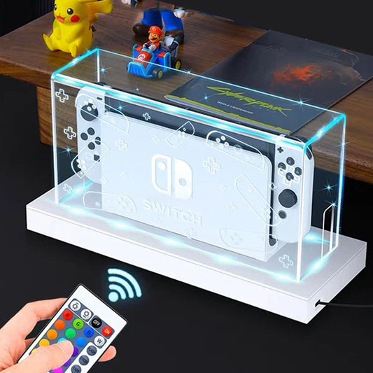 New Clear Dust Cover for Nintendo Switch Oled Protection Cover Protective Sleeve Acrylic Display Box Shell Ns Games Accessories