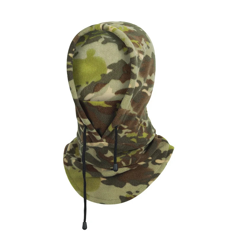 Winter Cycling Men Polar Fleece Warmer Beanies Women Camouflage Full Face Mask Thickened Helmet Liner Sport Ski Balaclava Cap