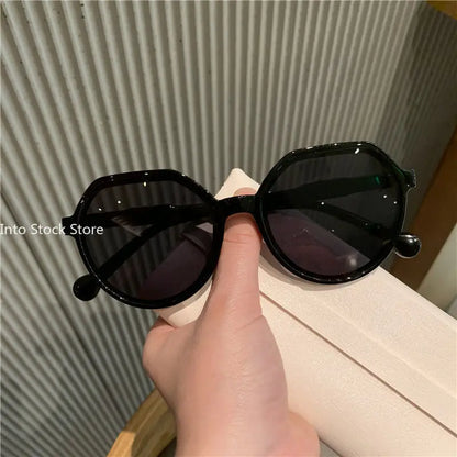 Personalized Round Frame Sunglasses Candy Color Big Frame