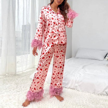 Printed Pyjama Sets For Women Soft Two Piece Loungewear Sets Sleeveless Tops Shorts Matching Pyjamas Nightwear