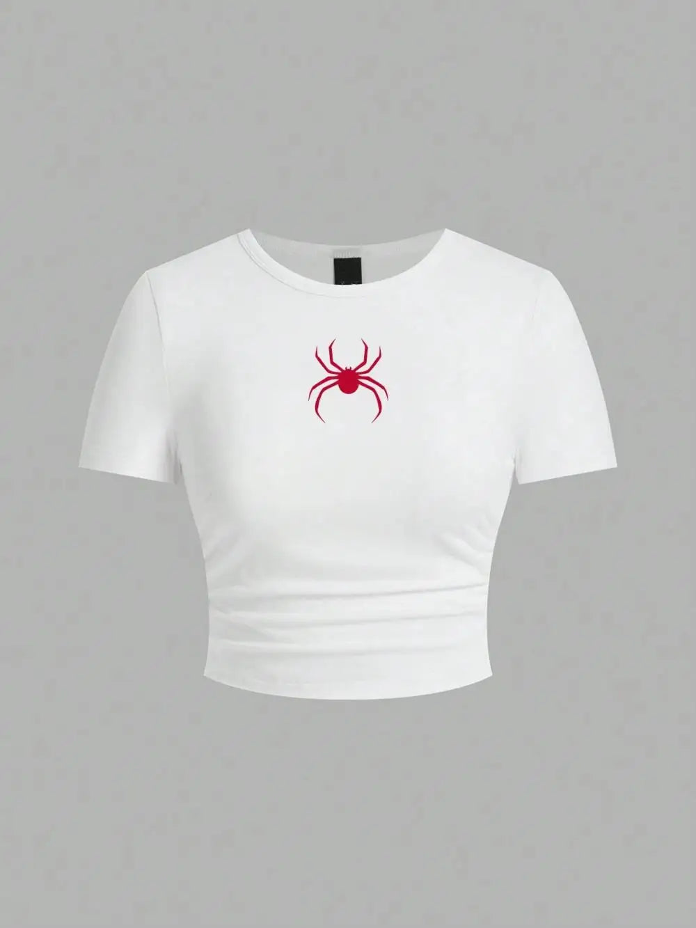 Red Spider Printing Crop Tops