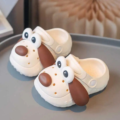 Children's cartoon puppy hole shoes Walking shoes Home beach quick drying lightweight non slip sandals Upstream shoes