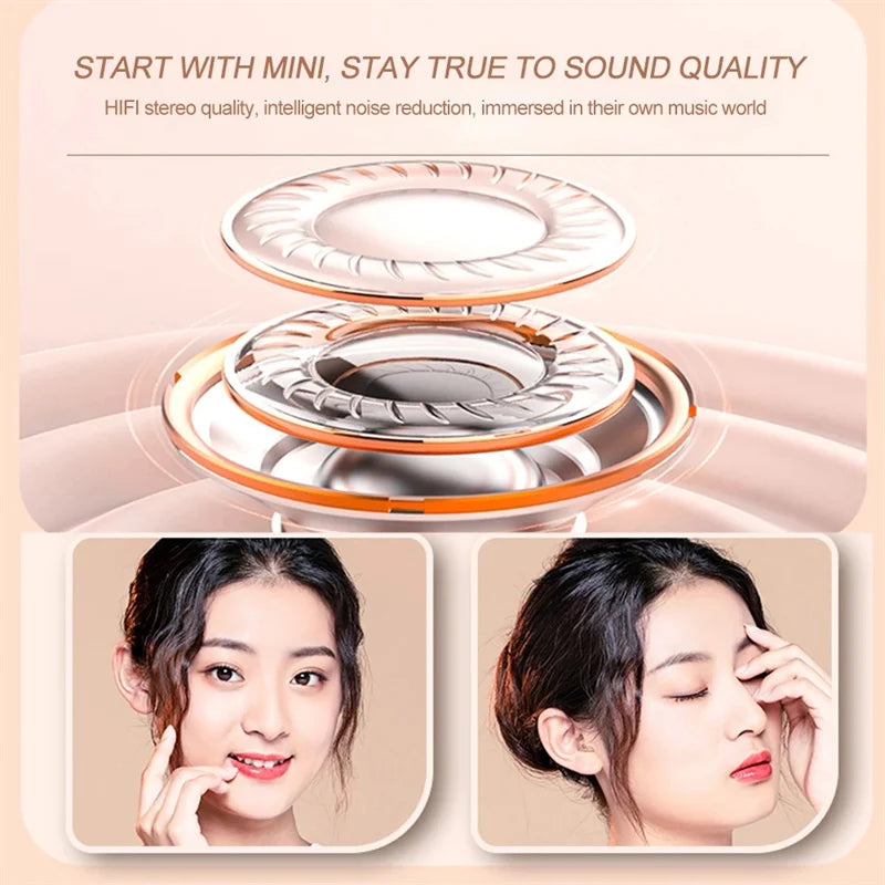 2025 New Mini Invisible Headphones TWS Bluetooth