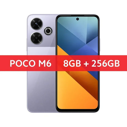 Global Version POCO M6 Smartphone 128GB 256G MediaTek Helio G91 Ultra 6.79'' 90Hz Display 33W Fast Charging 5030mAh Battery