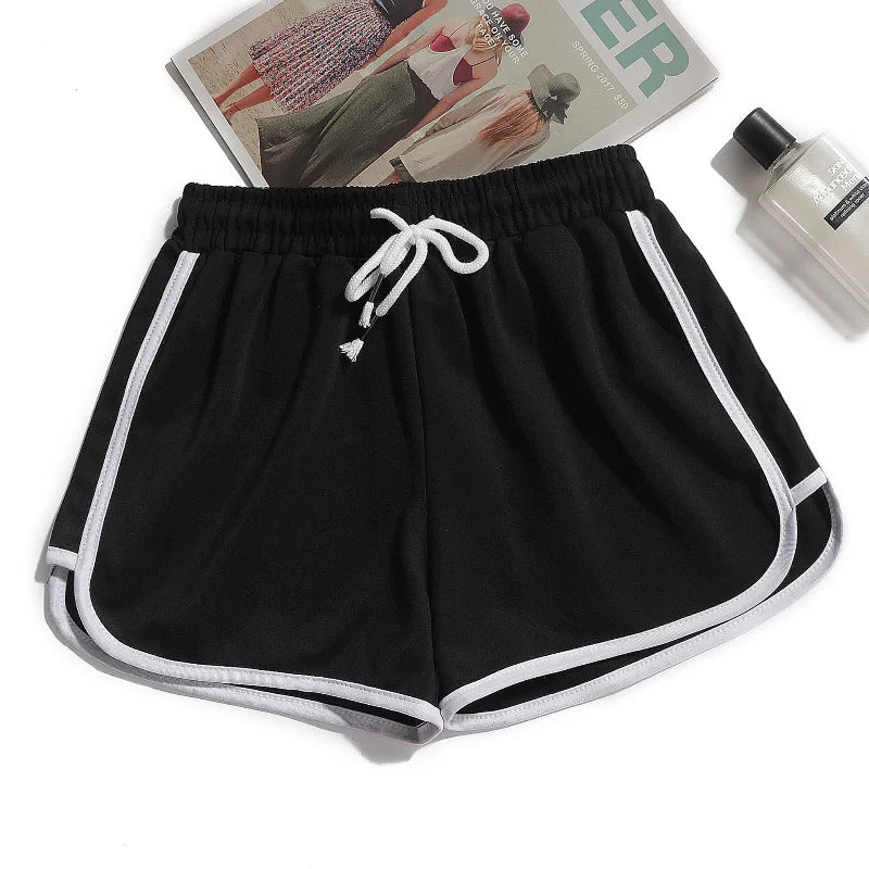 Women yoga Shorts Summer outer wear mid-waist casual loose straight pants