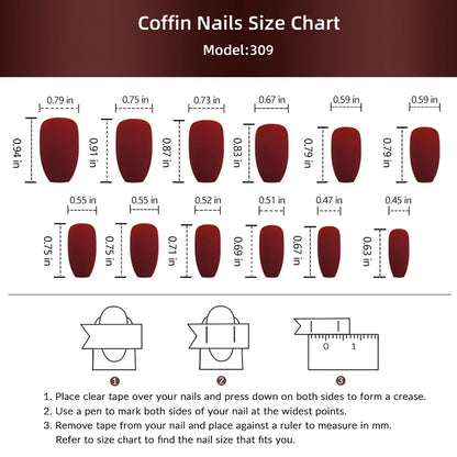 24 Pcs Short Coffin Press On Nails Pink White False Nails with Rhinestone Reusable Fake Nails With Jelly Tab