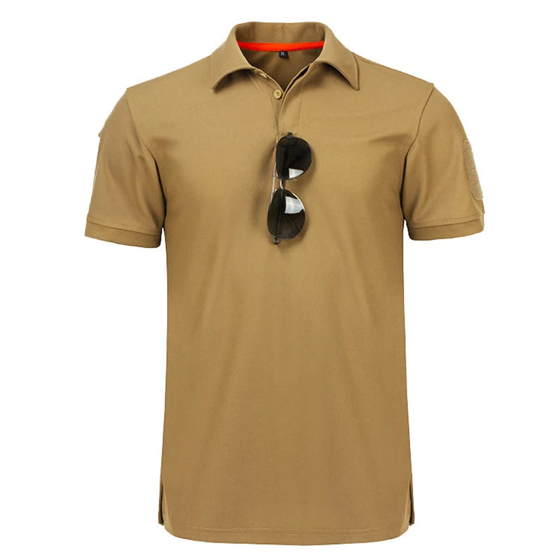 Outdoor Tactical  Polo Shirts Summer Custom Plus Size Military Clothes