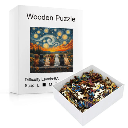 Wooden Jigsaw Puzzles Star Sky,Wooden Puzzles for Adults