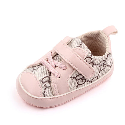 New 0-18M Baby Shoes Girls Newborn Infant Toddler Casual Comfor Cotton Sole Anti-slip PU Leather First Walkers Crawl Crib Shoes