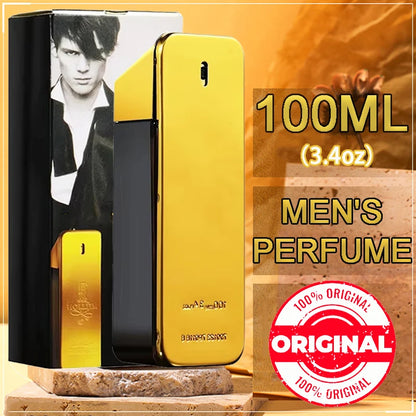 Original 100ml Million Gold Men Perfume Cologne Perfumes Masculine Men Long-Lasting Body Spray Fragrance Pheromone Perfum