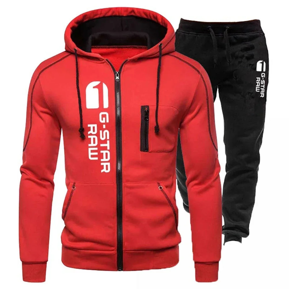 Sweatshirt 2024 Sportswear Man Casual Jogging Sports Suits Comfortable Sweatsuit Hoodie Sets for Men Two Piece Tracksuit Fashion