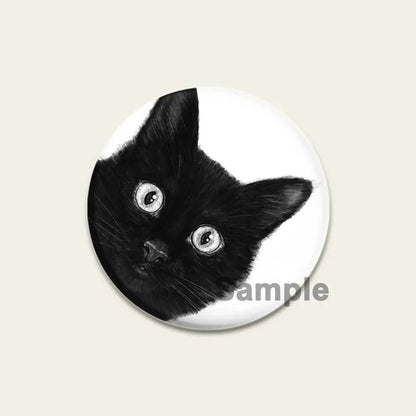 32/44/58mm Funny Cute Cat Badge Round Creative Brooches Fashion DIY Backpack Jewelry Accessory Gifts HD Print Handmade Pins