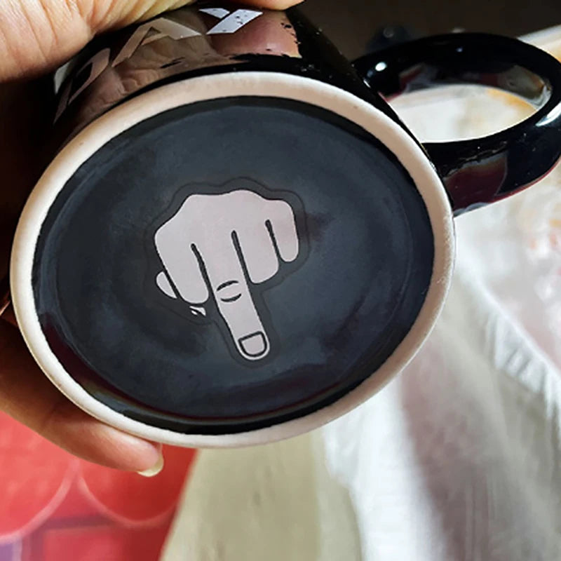 Creative Have A Nice Day Coffee Mug Middle Finger Funny Cup For Coffee Milk Tea Cups Novelty Gifts