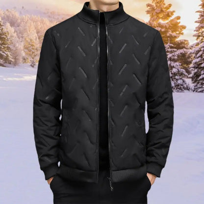 Thick Wool Lining Men Jacket Thickened Fleece-Lined Warm Hooded Plush Coat Thickened Sheep Fleece Stand Collar Warm Winter Coat