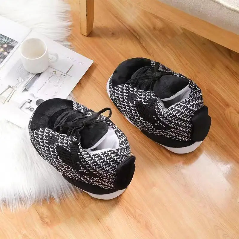 Unisex One Size Fits Most Eu 36-43 Winter Indoor Cotton Shoes Woman Warmth Home Slippers Women/Men Snug Sneakers Ladies Slipper