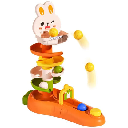 Ball Drop Toys for Toddler 1-3 Montessori Stacking Tower Toy Baby Development Games Educational Learning Activity Birthday Gift