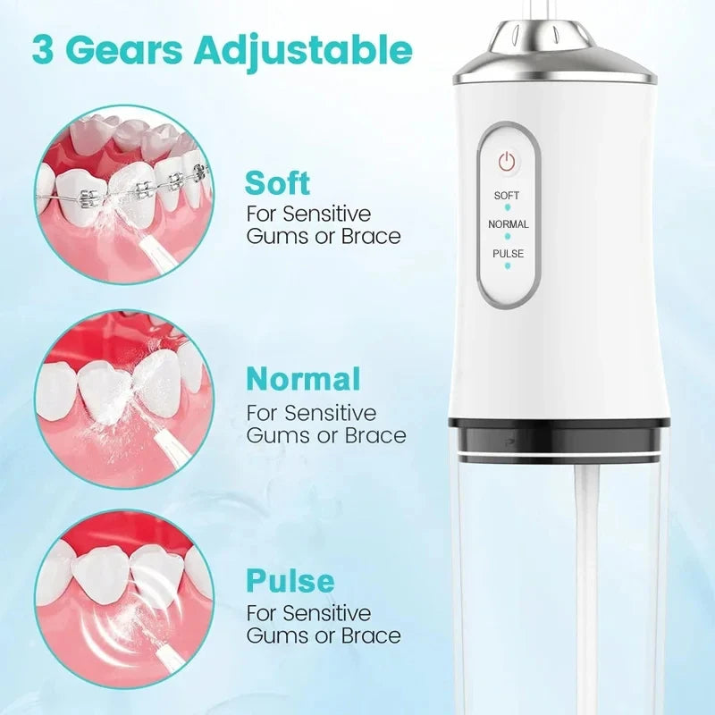 Xiaomi MIJIA Smart Electric Oral Irrigator Water Flosser 4 Jets 3 Modes USB Charging Water Jet Irrigator Dental Teeth Cleaner