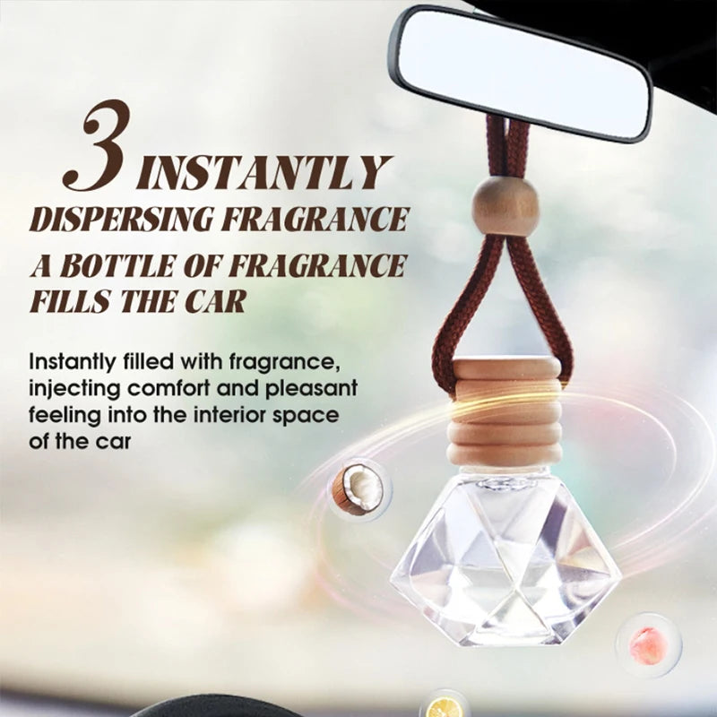 8ml Fruit Fragrance Long-lasting Fragrance Car Perfume Pendant Deodorant Fashion Car Aromatherapy To Accompany Comfortable Drive