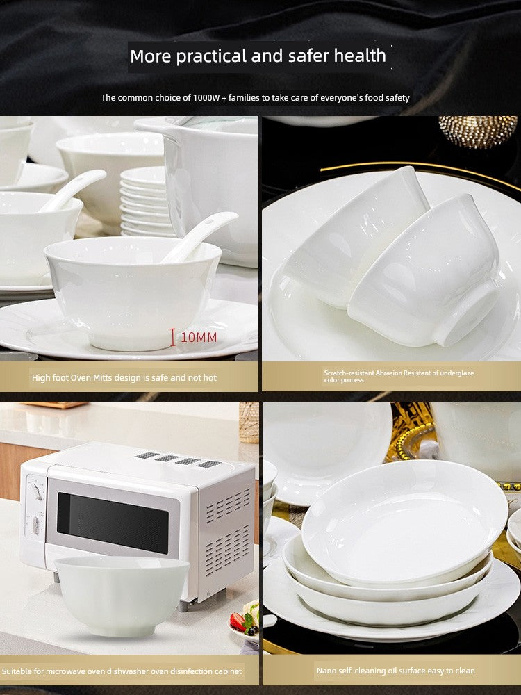 Jingdezhen High Temperature Underglaze Color Household Ceramic Tableware