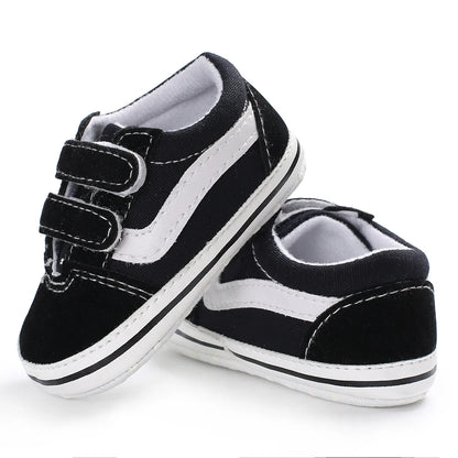 0-18M Newborn Baby Shoes for Boys First Walker Classic Canvas Casual Sports Shoes Soft Sole Comfortable Walking Shoes