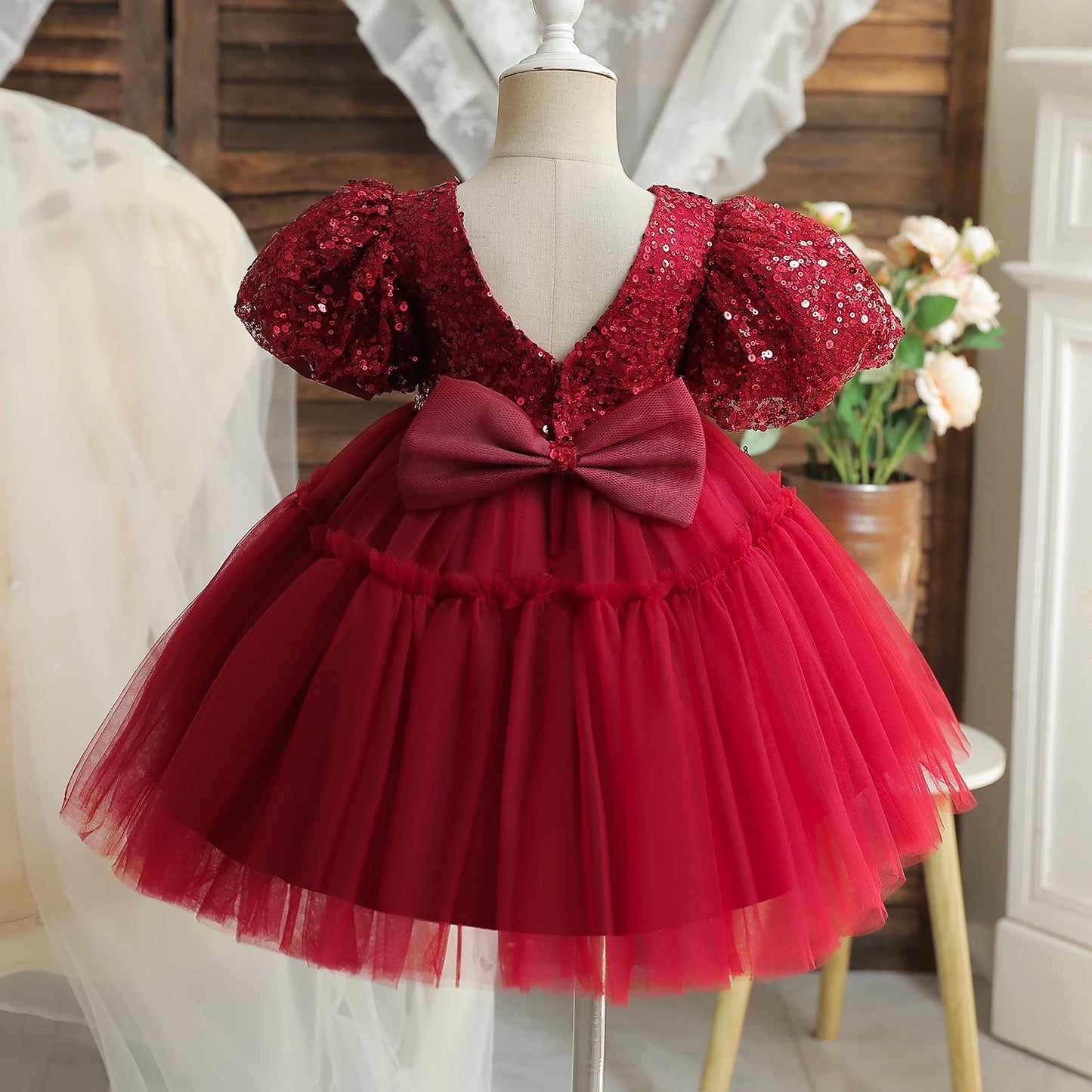 Toddler Baby Baptism Dresses 3 2 1 Year Birthday Dress For Baby Girl Clothing Princess Party Dress Christening Tutu Gown Vestido