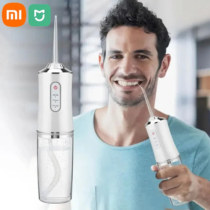 MIJIA Smart Electric Oral Irrigator Water Flosser 4 Jets 3 Modes USB Charging Water Jet Irrigator Dental Teeth Cleaner