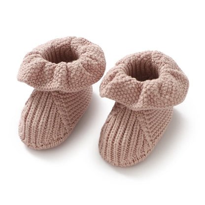 Newborn Baby Shoes Knitted Infant Girl Boy Boots Fashion Ruffles Slip-on Toddler Kid Footwear 0-18M Handmade Clothes Accessories