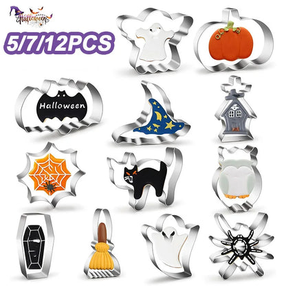 Halloween Cookie Cutter Metal Pumpkin Ghost Biscuit Mould