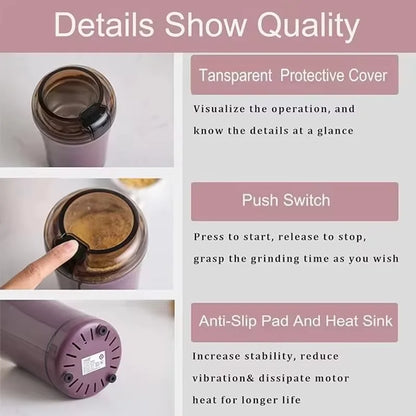 Multifunctional practical and convenient electric grain grinder spice coffee bean grinder household portable herb grinder