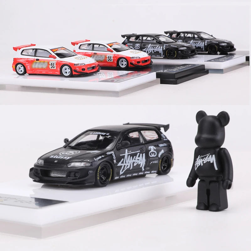 Fuji 1:64 Rocket Bunny Civic EG6 Wide-body Alloy Model Car