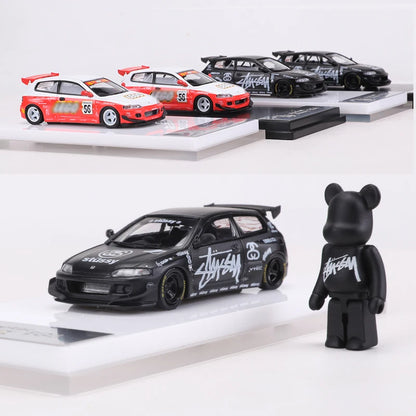 Fuji 1:64 Rocket Bunny Civic EG6 Wide-body Alloy Model Car