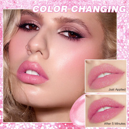 Jelly Lipstick Color Change With Temperature Lip Gloss Long Lasting Moisturizing Lip Balm Glitter Lipstick Cosmetics